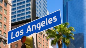 a Los Angeles street sign